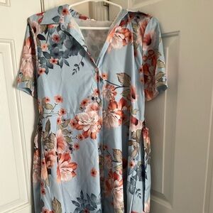 Floral Short Sleeve Dress